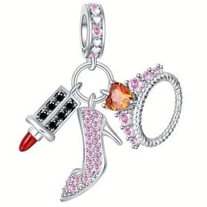 925 Wedding Day Bracelet Charm-NEW